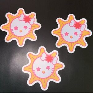 (3x) Decal Stickers Hello Kitty X Chief Keef Glo Gang Logo custom 2 inches